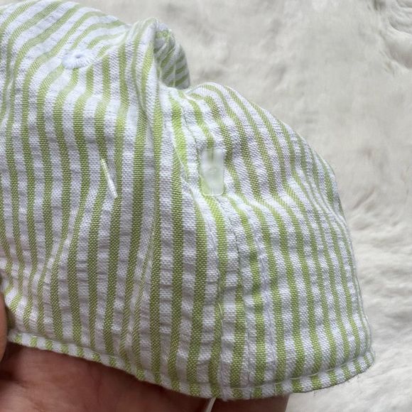 NWT The Masters Golf Tournament Augusta Hat Ladies Green White Seersucker RARE! - Picture 8 of 13